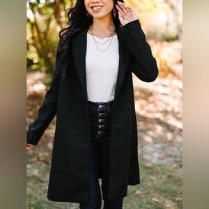 💙💕Black Long Line Coat💕💙